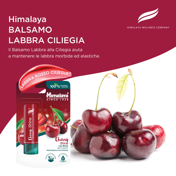 Himalaya Balsamo labbra Cherry Shine, 4.5 g