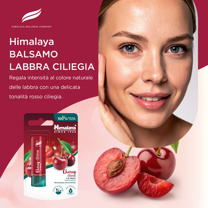 Himalaya Balsamo labbra Cherry Shine, 4.5 g