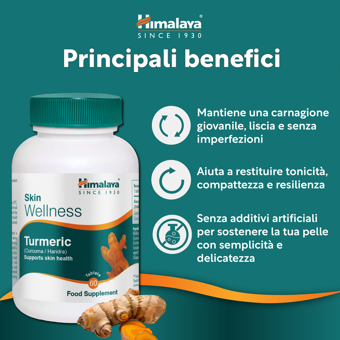 Himalaya Skin Wellness Turmeric - 60 Compresse