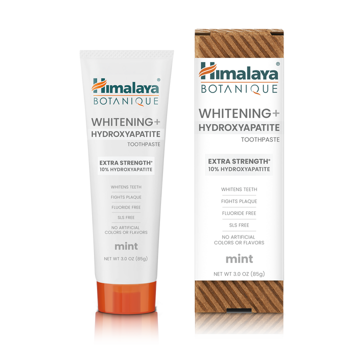 Himalaya Botanique Whitening+ Hydroxyapatite Dentifricio - Extra Strength Mint 85g