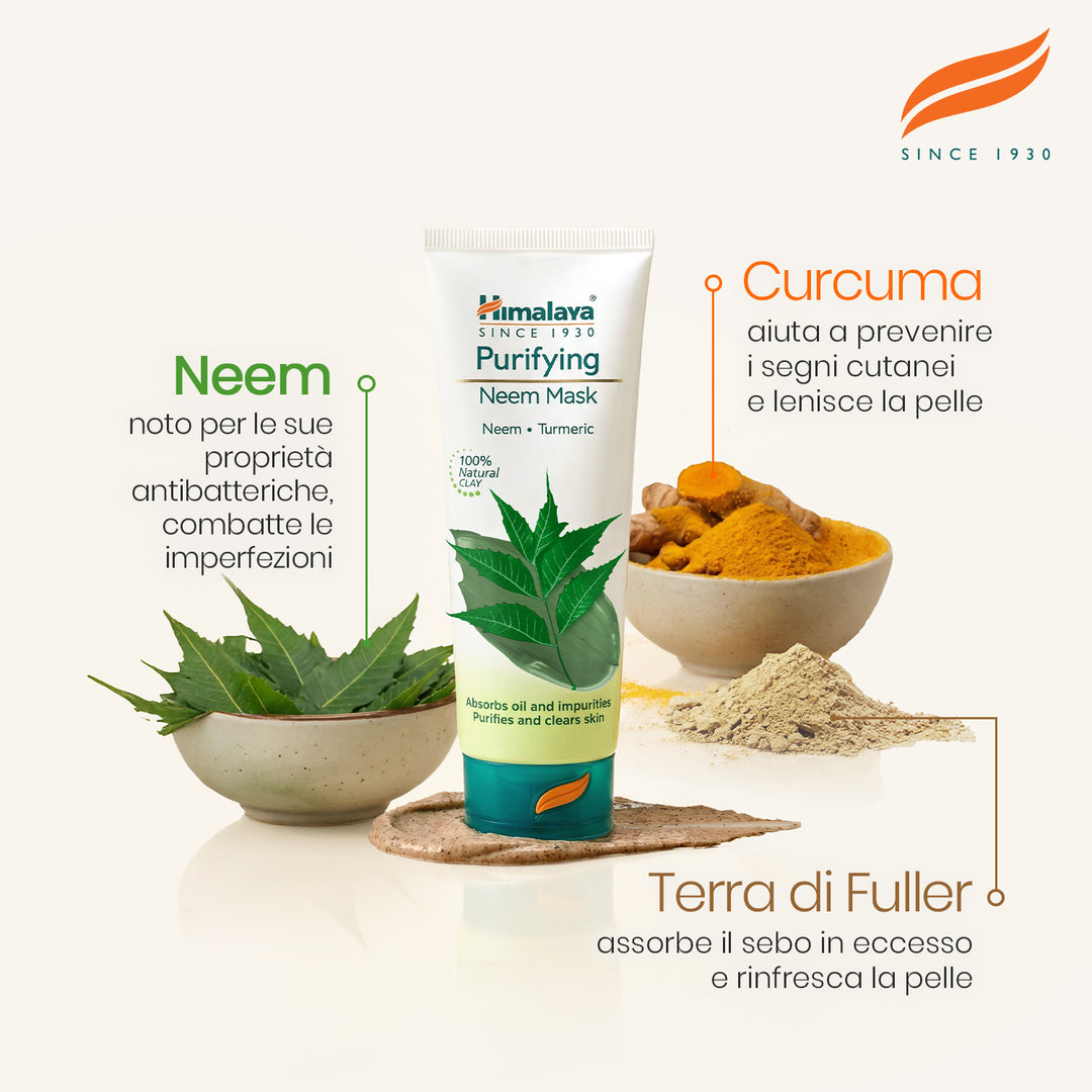 Maschera purificante al neem