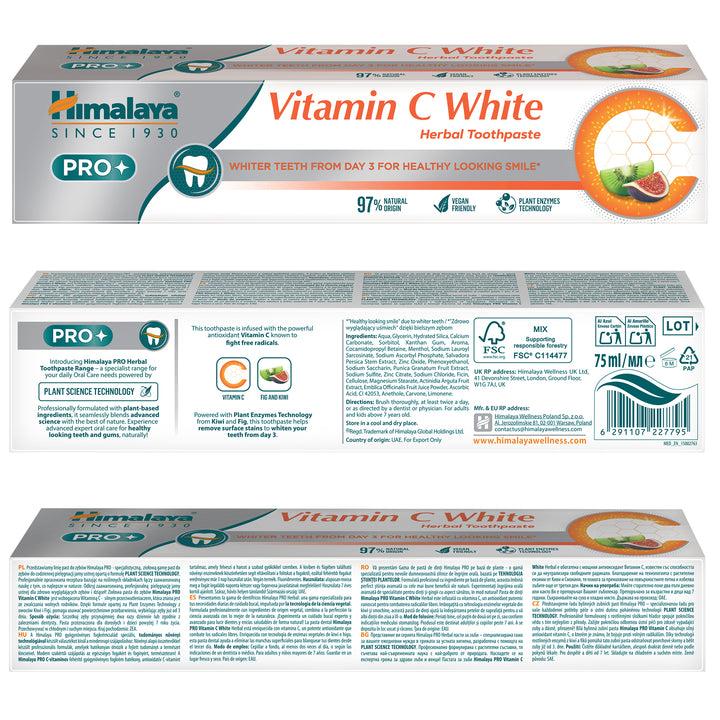 Himalaya PRO Vitamin C White Dentifricio Sbiancante