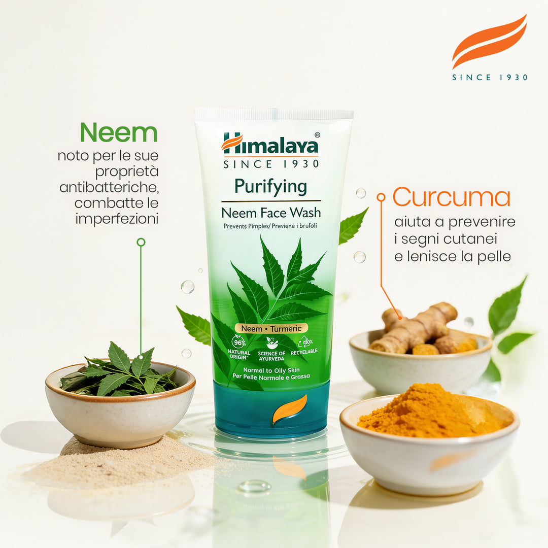 Detergente viso purificante a base di Neem