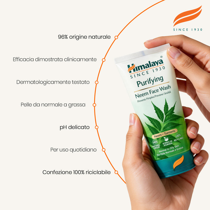 Detergente viso purificante a base di Neem