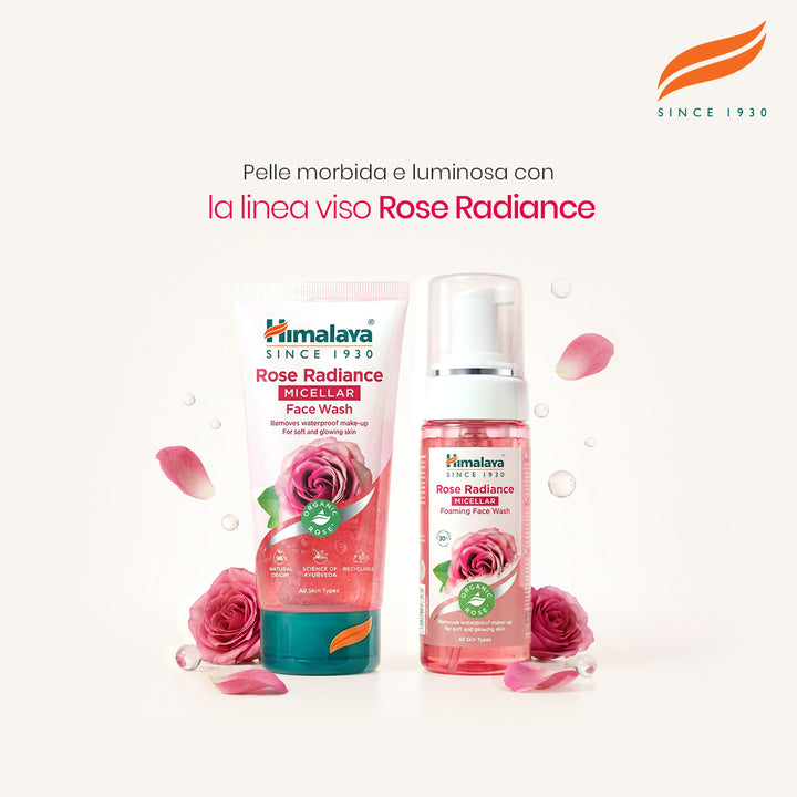 HIMALAYA DETERGENTE VISO MICELLARE ILLUMINANTE ALLA ROSA 150ML