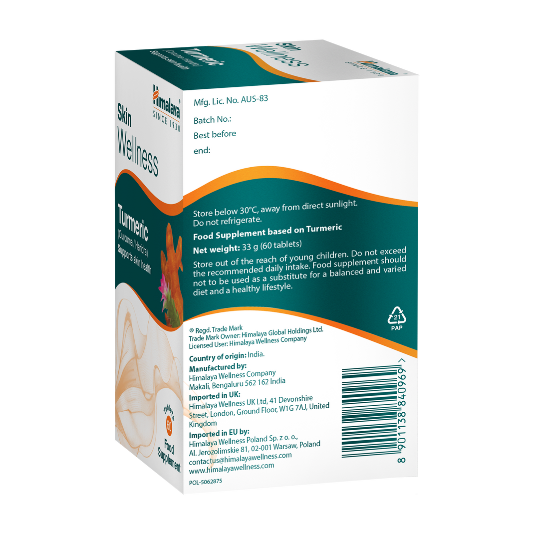 Himalaya Skin Wellness Turmeric - 60 Compresse